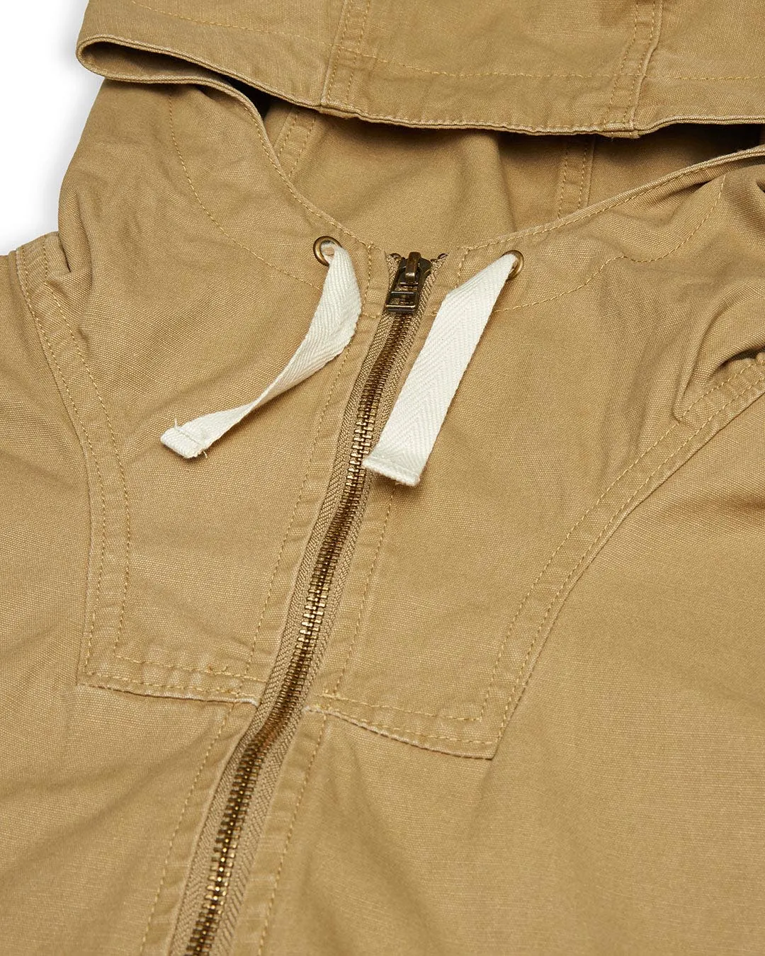 WAXED LANDING PARKA - TAN