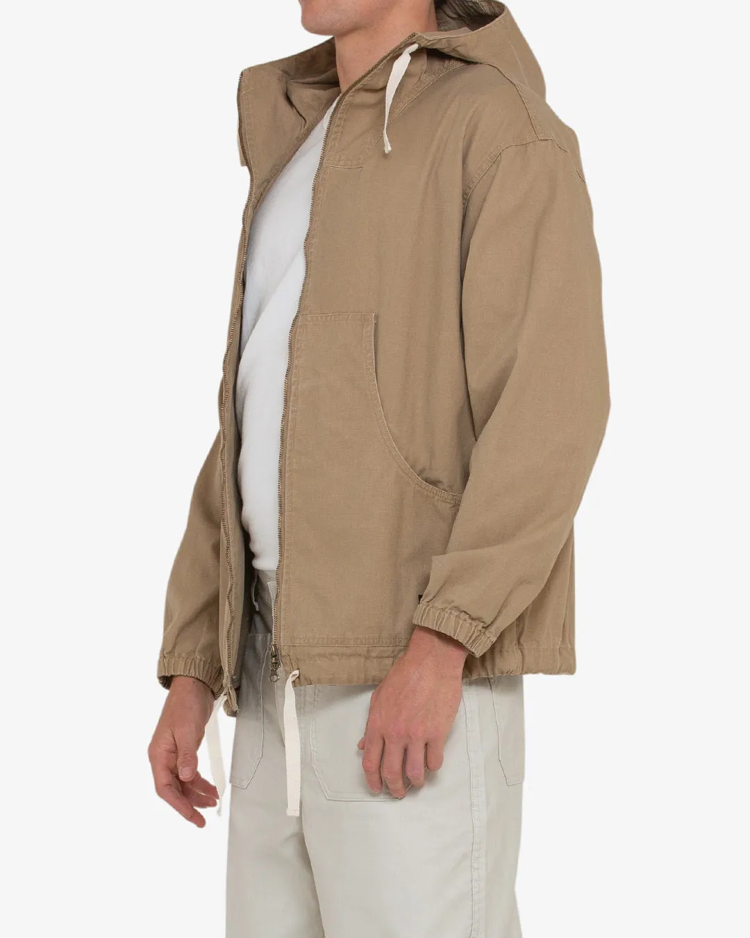 WAXED LANDING PARKA - TAN