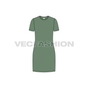 Women's Long Length Roundneck Shirt
